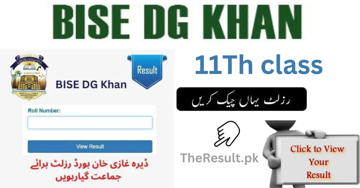 BISE DG Khan 11Th Class Online Result 2024 Search By Name