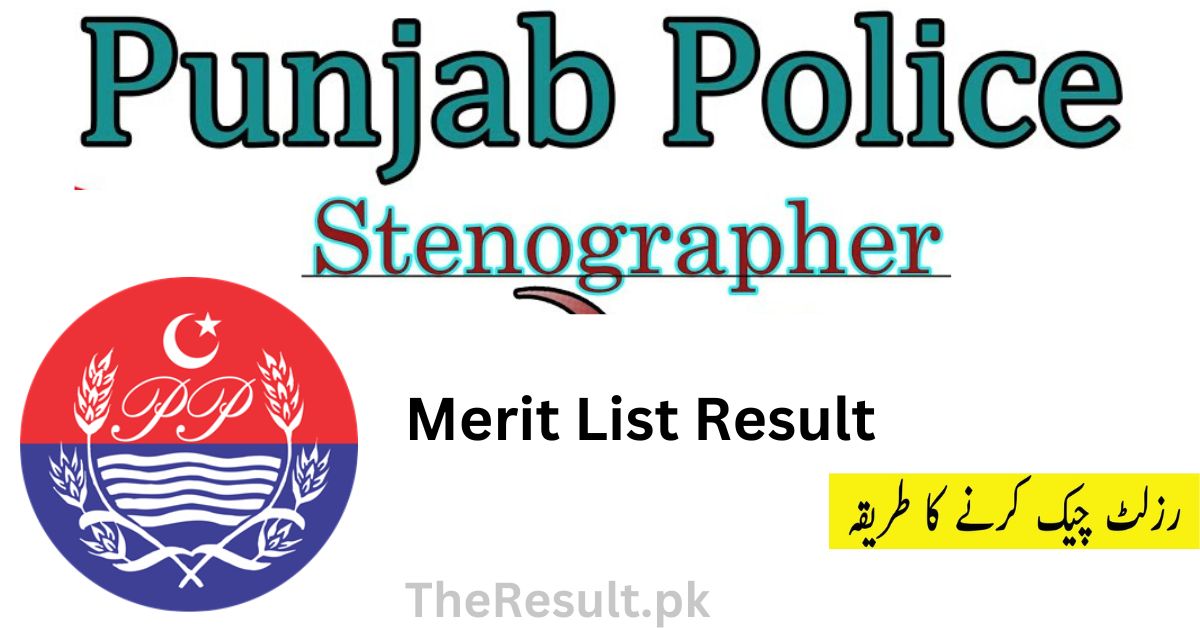 Online Result Punjab Police Stenographer PPSC 2024 | Check Complete Merit List 