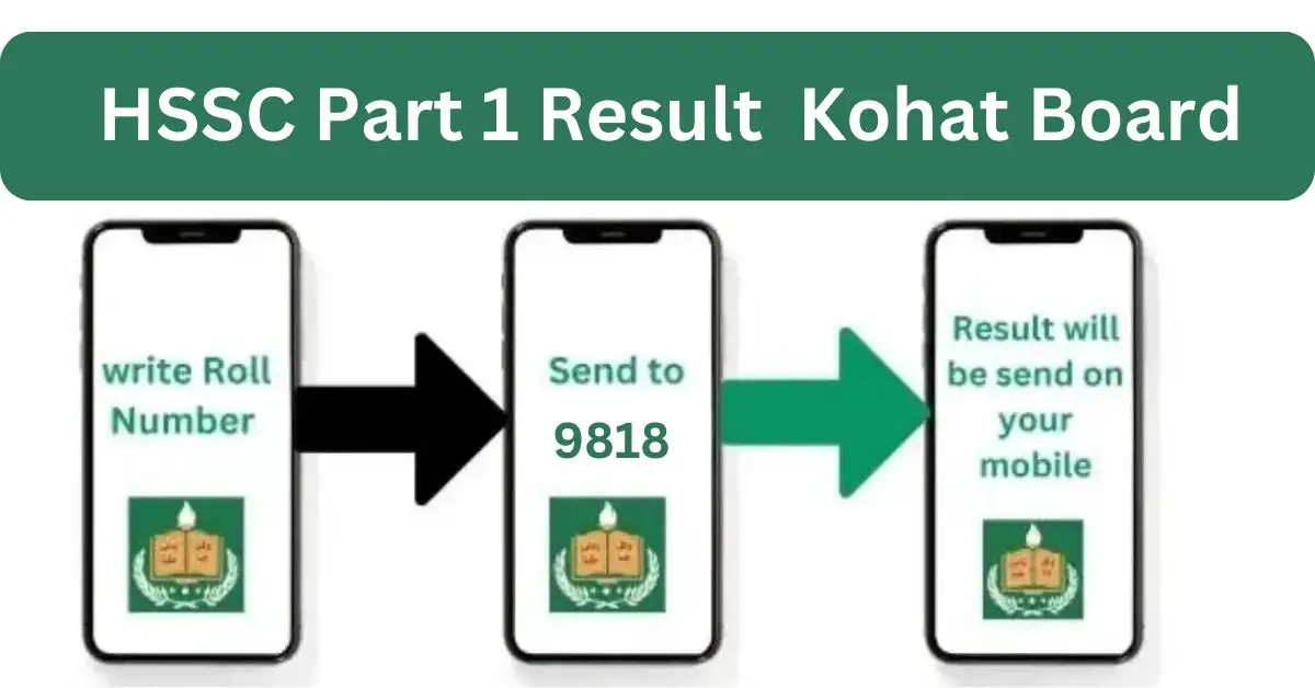 HSSC Part 1 Result 2024 Kohat Board Search By Sms